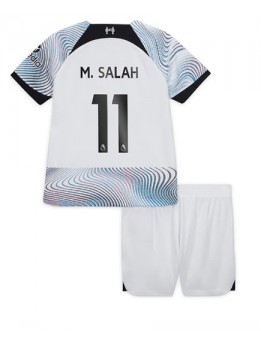 Liverpool Mohamed Salah #11 Auswärts Trikotsatz für Kinder 2022-23 Kurzarm (+ Kurze Hosen)